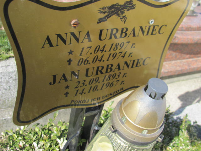 Anna Urbaniec 1897 Szczyrk - Grobonet - Wyszukiwarka osób pochowanych