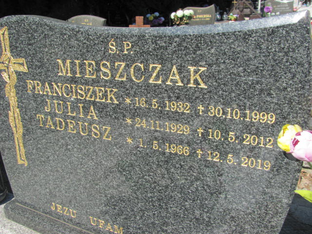 Franciszek Mieszczak 1932 Szczyrk - Grobonet - Wyszukiwarka osób pochowanych